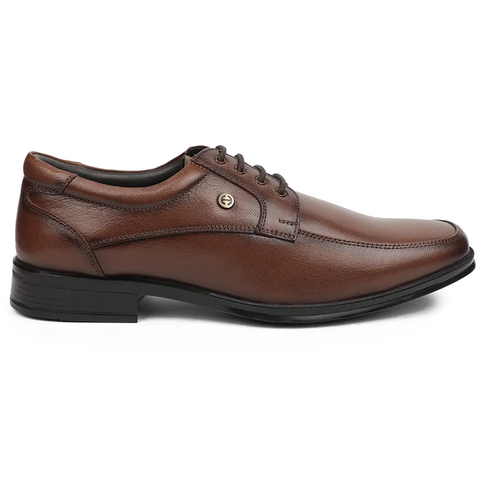 Healers Brown Formal Lacing Derby Shoes For Men UDL-9 By Liberty