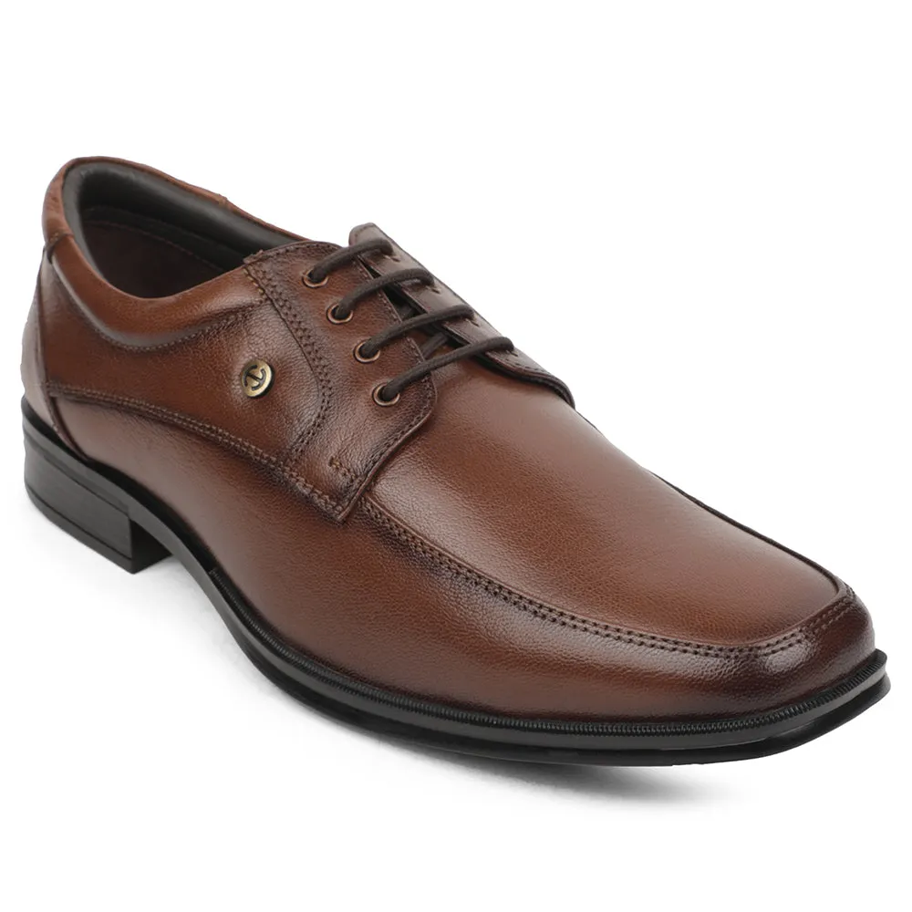 Healers Brown Formal Lacing Derby Shoes For Men UDL-9 By Liberty