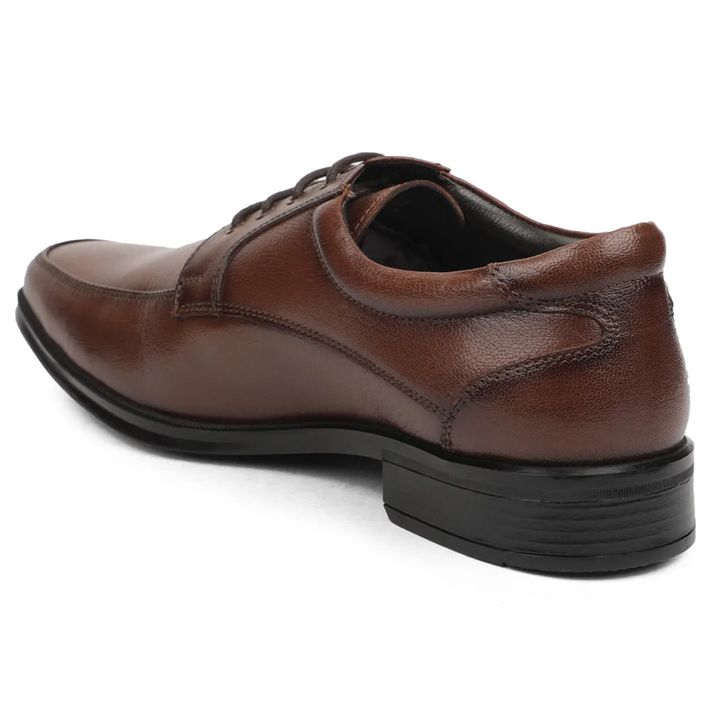 Healers Brown Formal Lacing Derby Shoes For Men UDL-9 By Liberty
