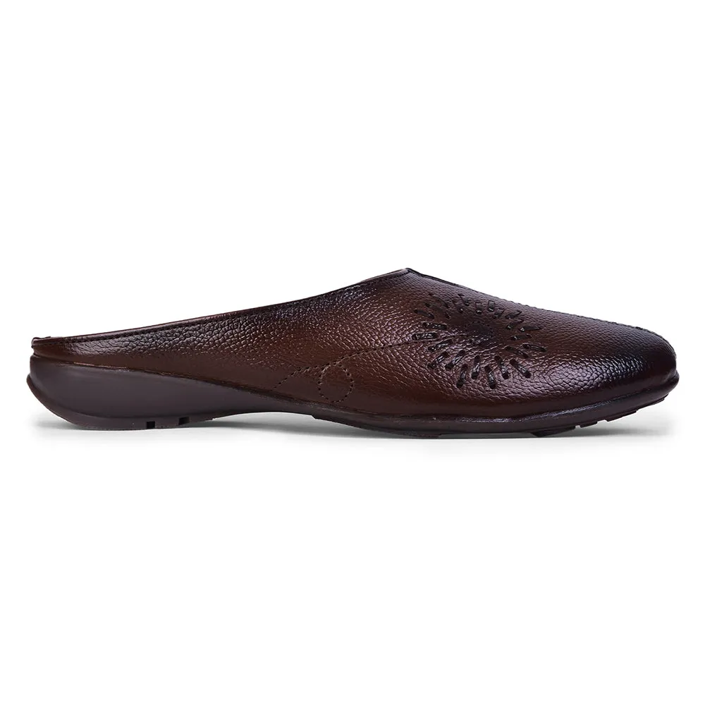 Healers Fashion Brown Mule Sandal For Women T840-05 By Liberty