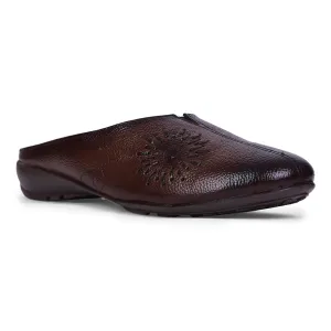 Healers Fashion Brown Mule Sandal For Women T840-05 By Liberty