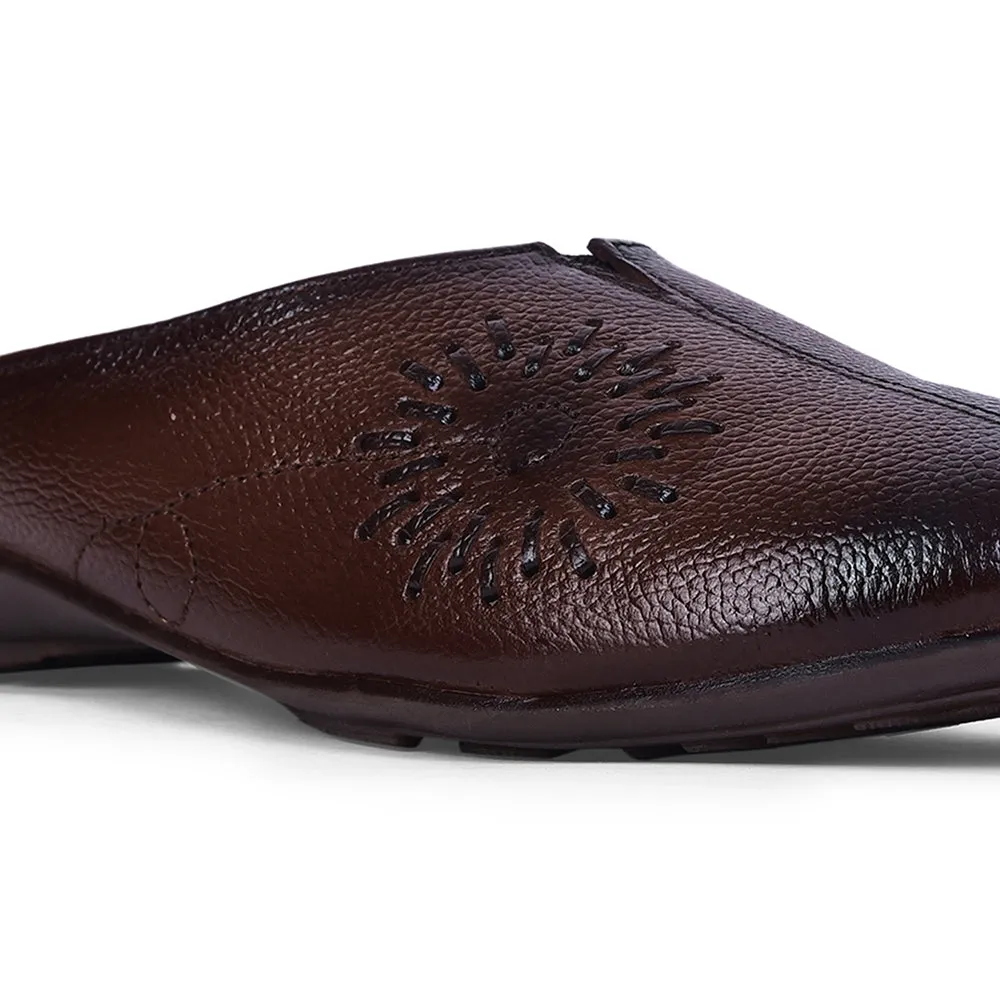 Healers Fashion Brown Mule Sandal For Women T840-05 By Liberty