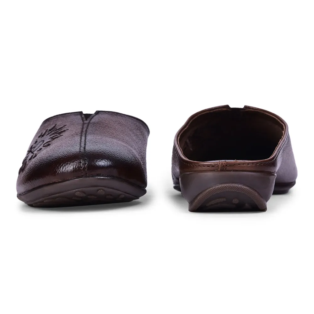 Healers Fashion Brown Mule Sandal For Women T840-05 By Liberty
