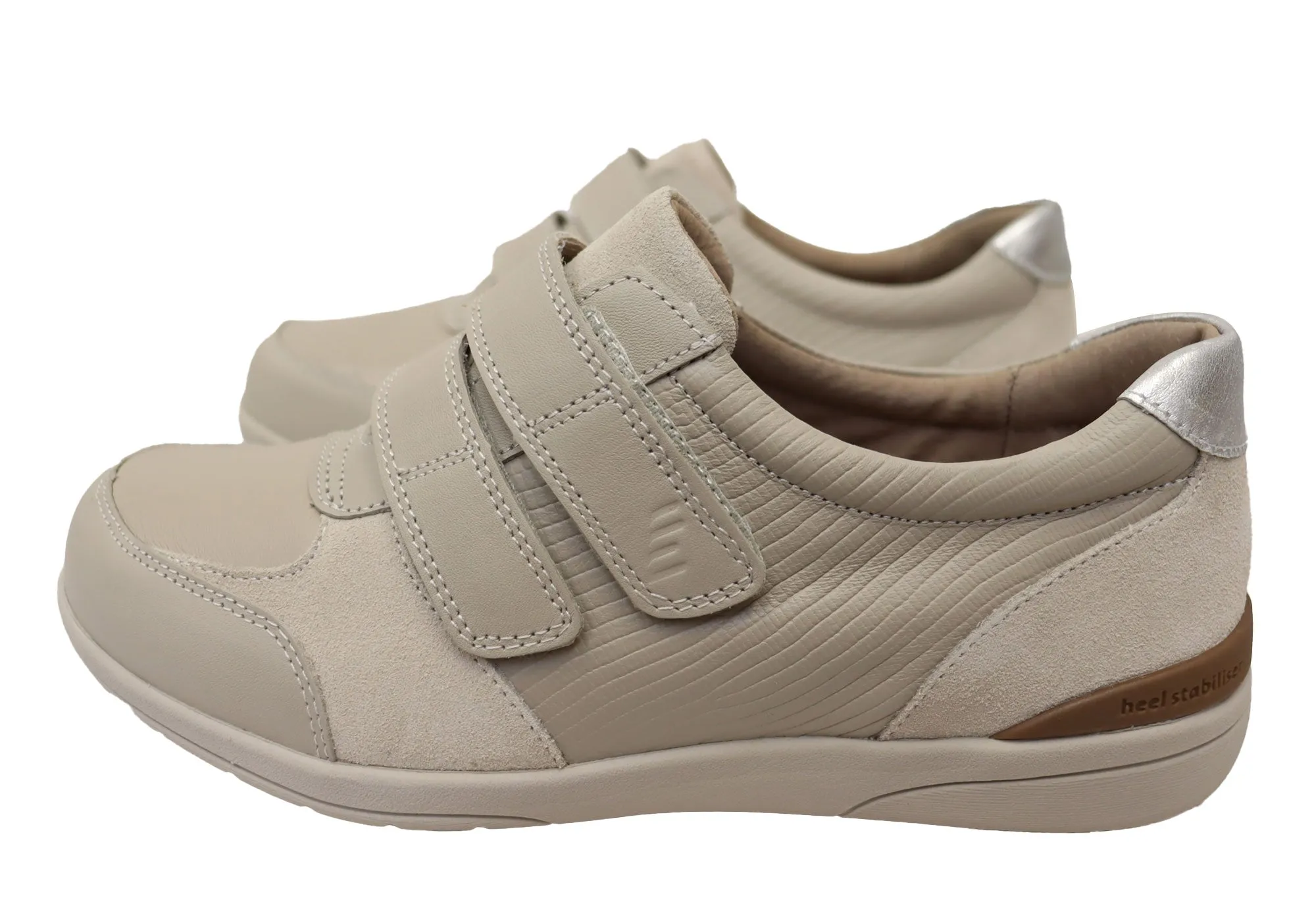 Homyped Womens Odette Strap Comfortable Extra Wide Leather Shoes