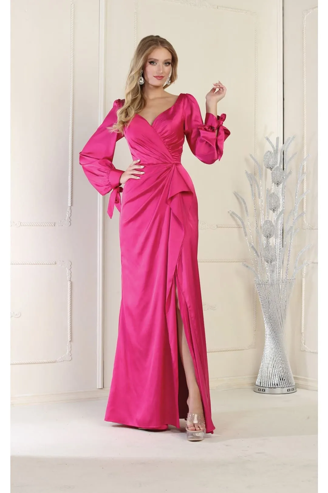 Kentucky Derby Dress Race Outfit in Magenta by May Queen MQ1974