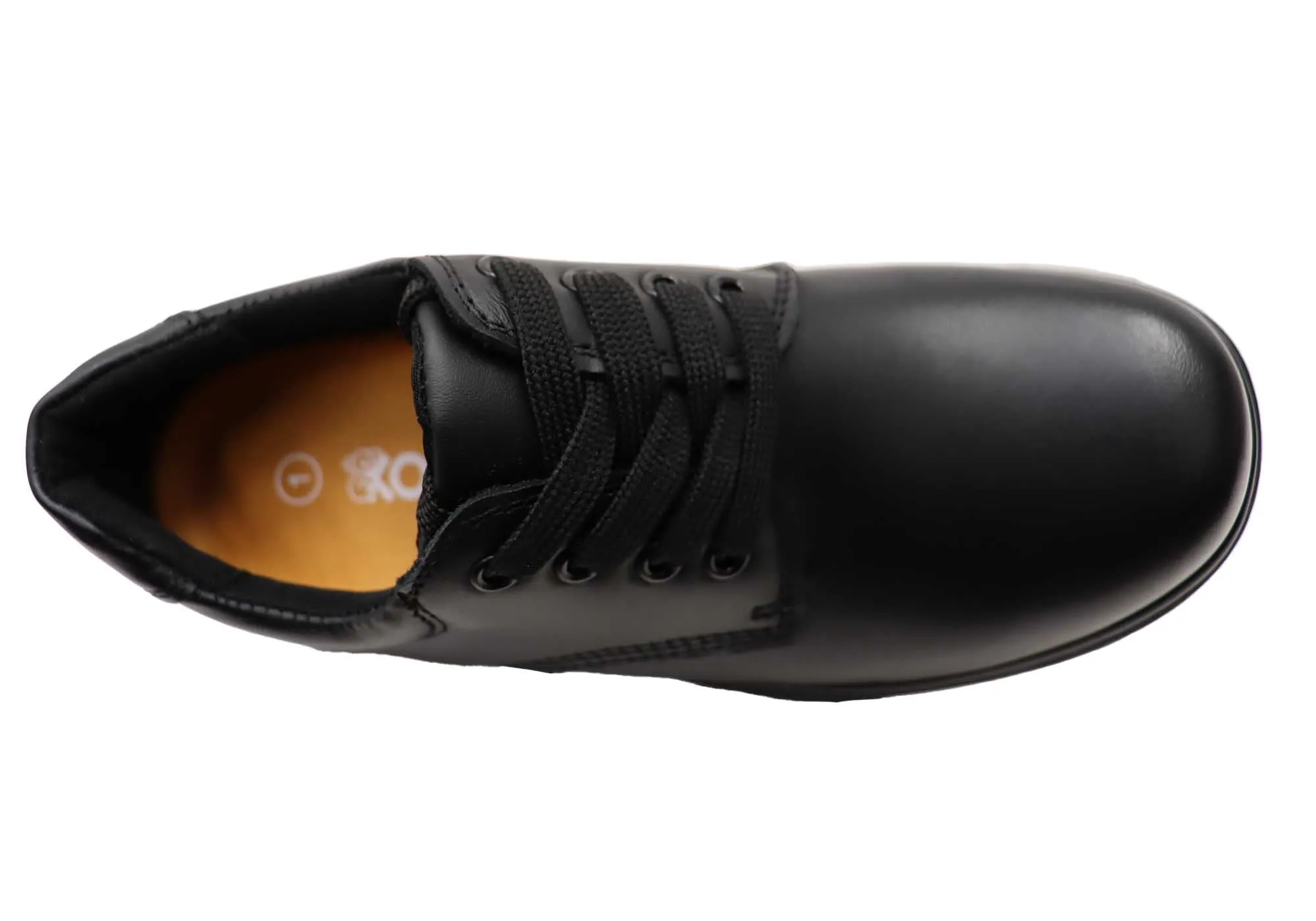 Koala By Grosby Koda Comfortable Lace Up Leather School Shoes