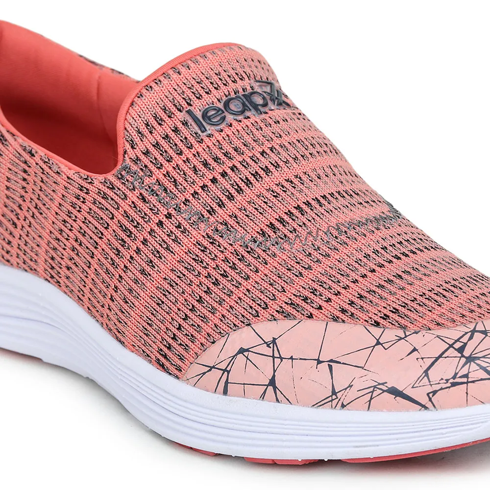 Leap7x Non Lacing Peach Casual Slip on Shoes For Women TRACY By Liberty