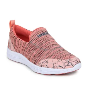 Leap7x Non Lacing Peach Casual Slip on Shoes For Women TRACY By Liberty