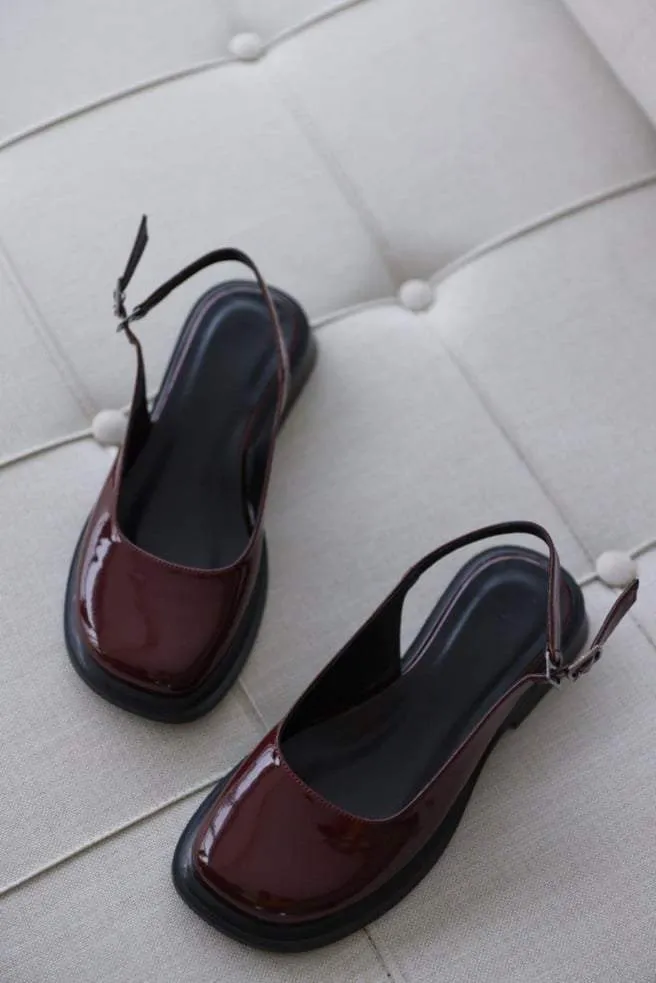 Low Heel Comfortable Leather Shoes