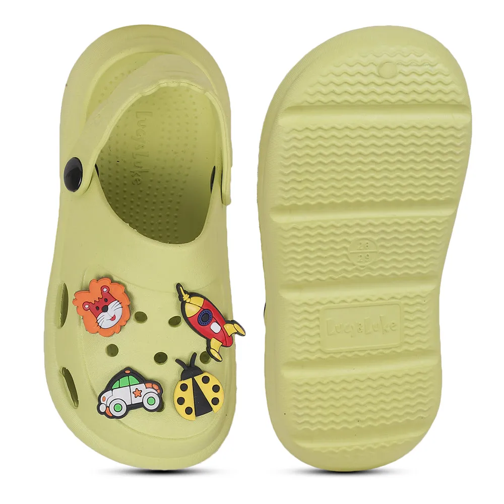 Lucy & Luke By Liberty ALEX Kids Green Clogs