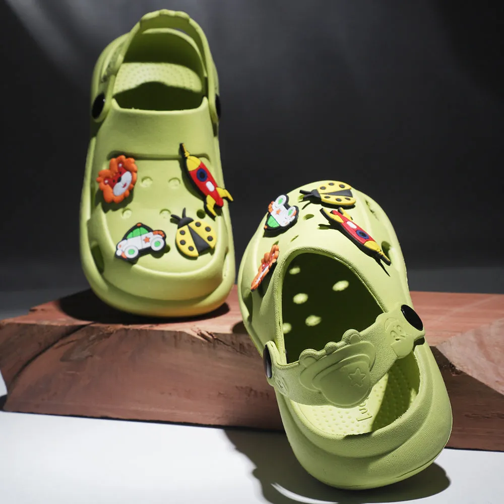 Lucy & Luke By Liberty ALEX Kids Green Clogs