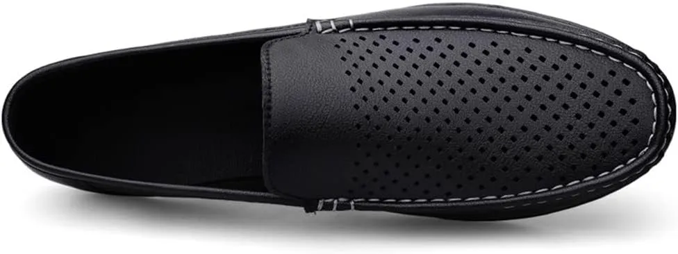 Men's Loafers Shoes Moccasins Shoes Breathable Simple Vegan Leather Flexible Flat Heel Resistant Prom Slip On