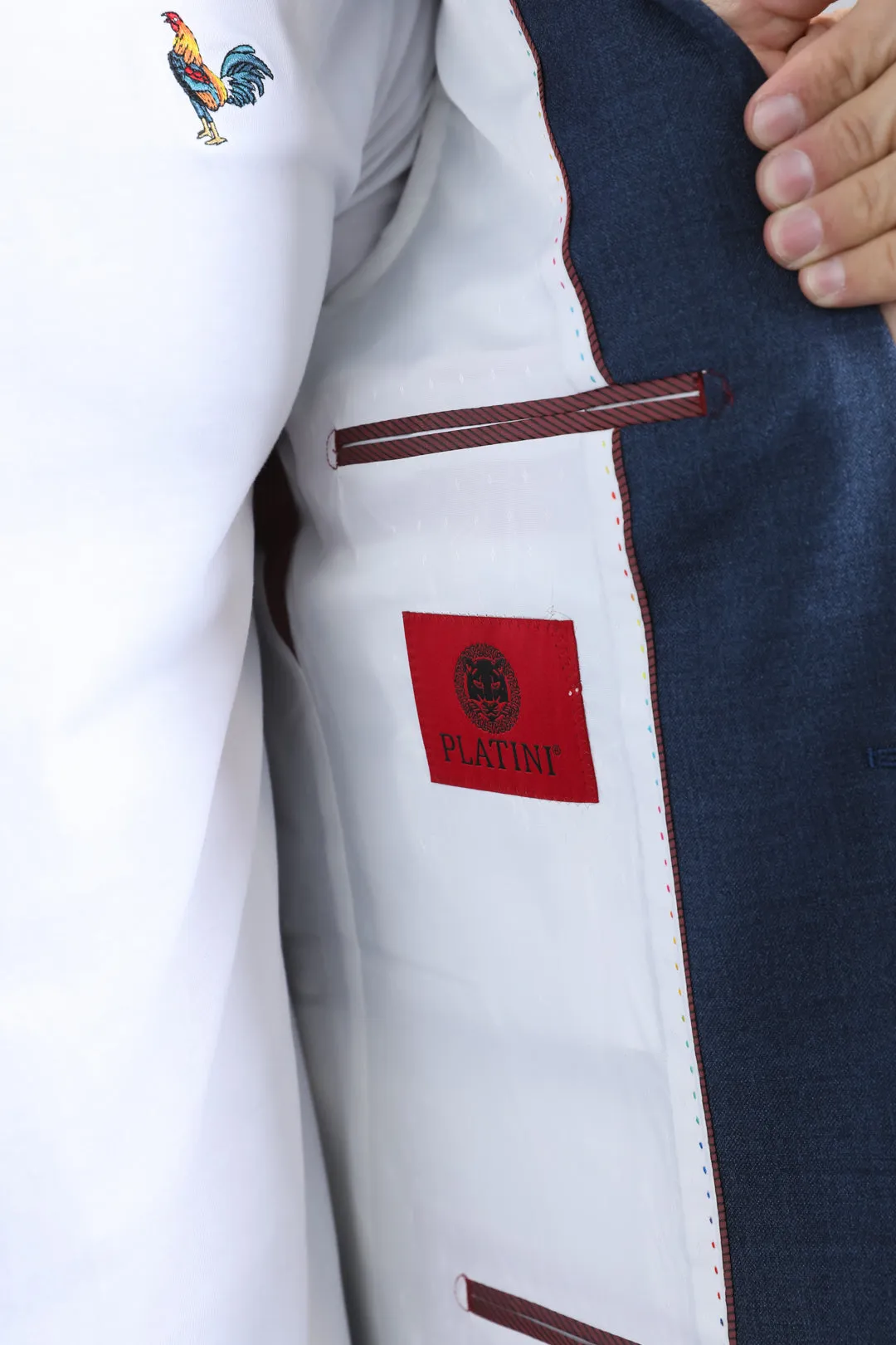 Mens Modern Fit Blue Blazer