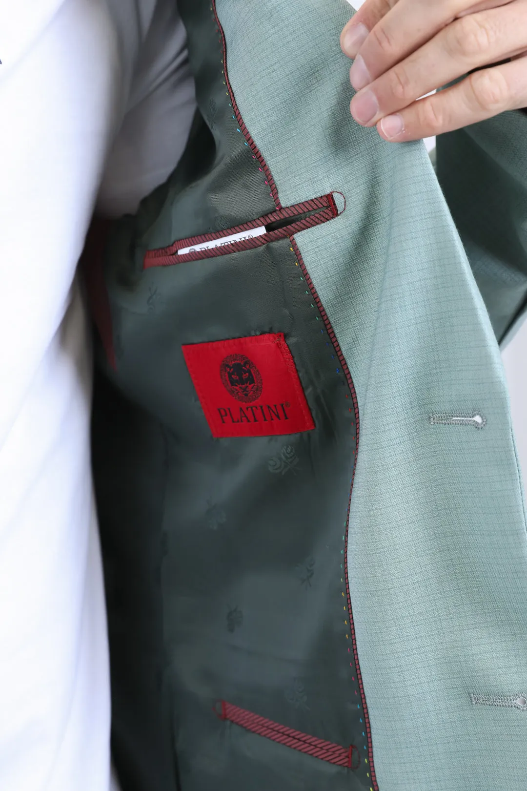 Mens Modern Fit Mint Green Blazer
