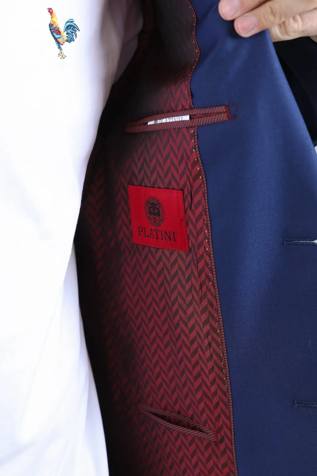 Mens Modern Fit Navy Blazer
