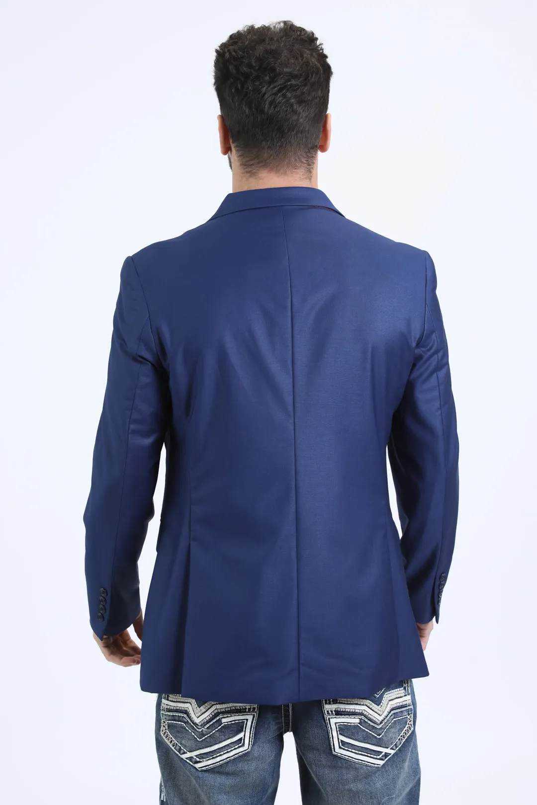 Mens Modern Fit Navy Blazer