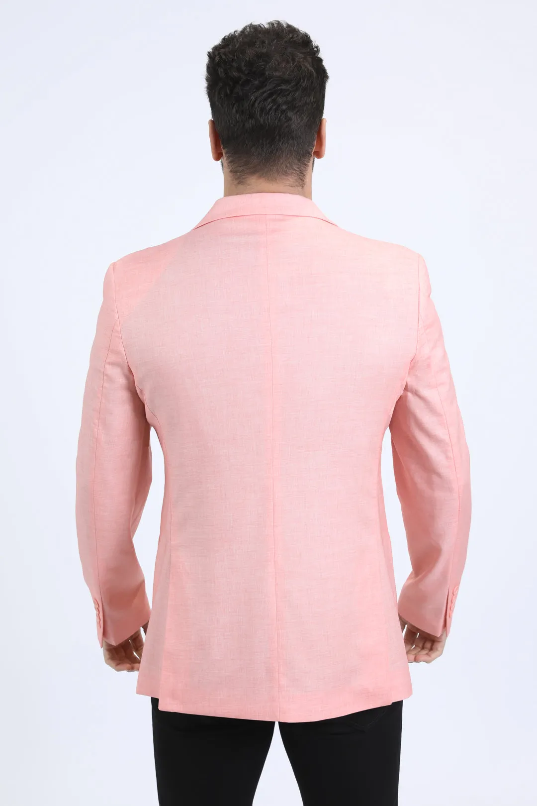 Mens Modern Fit Peach Blazer