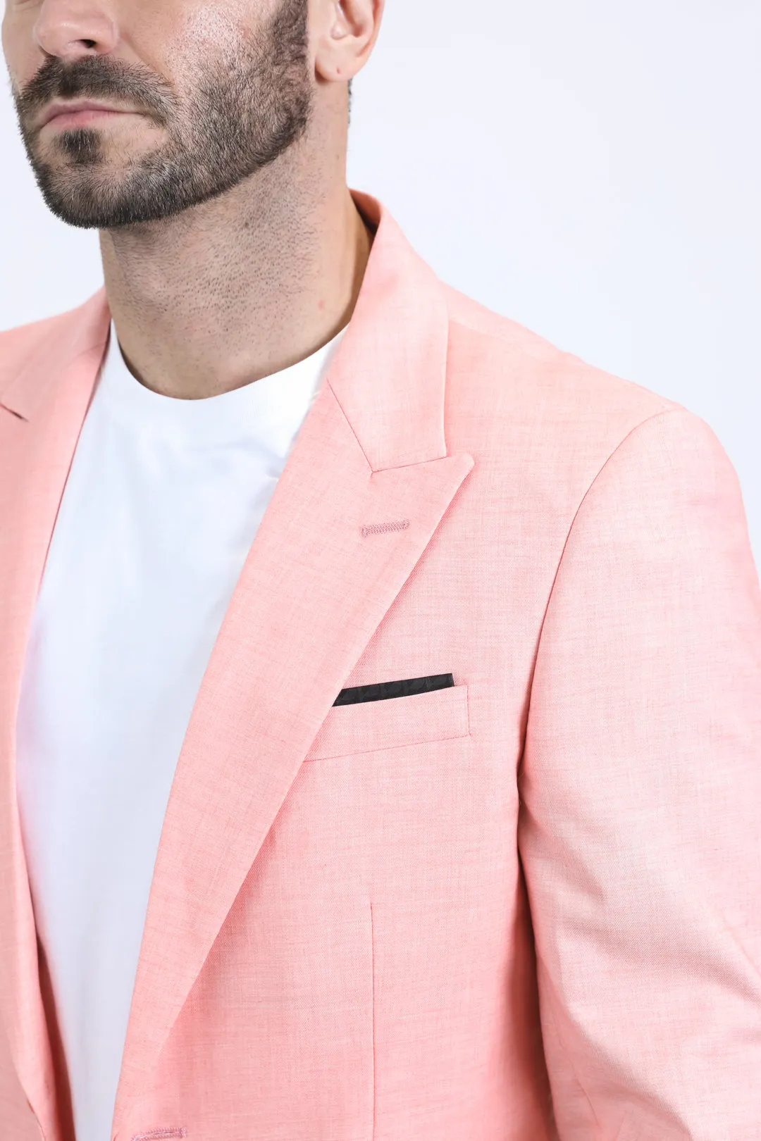 Mens Modern Fit Peach Blazer