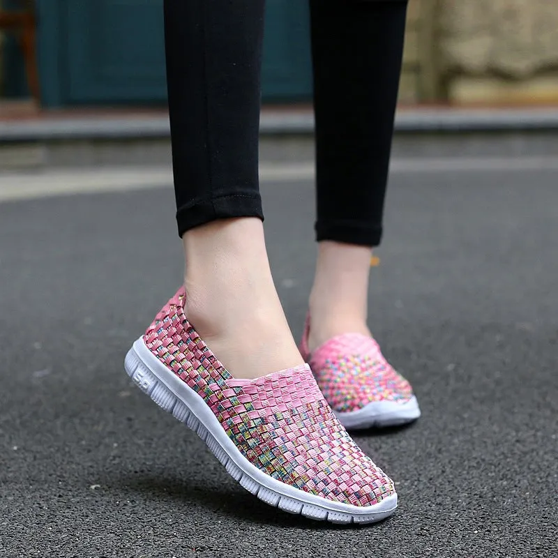 Nanccy Comfortable Flat Woven Casual Shoes