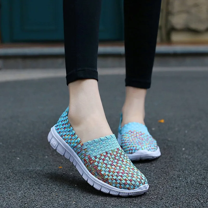 Nanccy Comfortable Flat Woven Casual Shoes