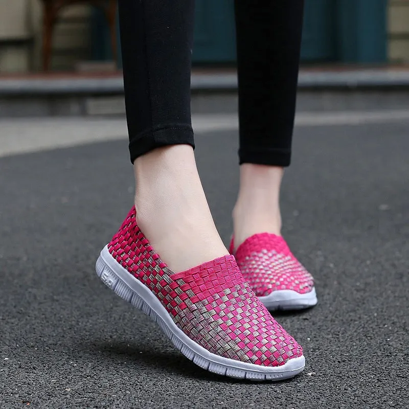 Nanccy Comfortable Flat Woven Casual Shoes