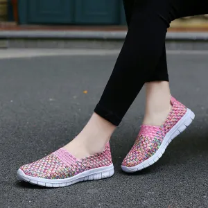Nanccy Comfortable Flat Woven Casual Shoes
