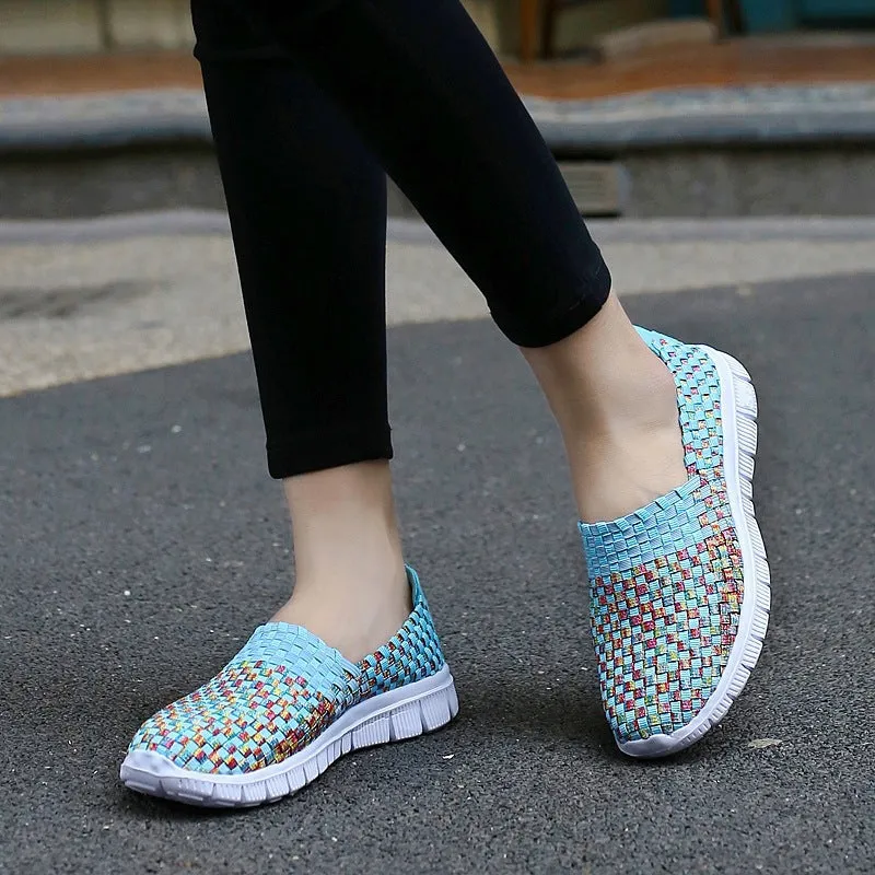 Nanccy Comfortable Flat Woven Casual Shoes