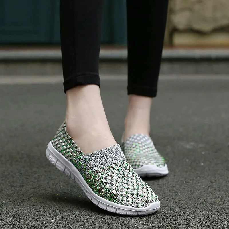 Nanccy Comfortable Flat Woven Casual Shoes