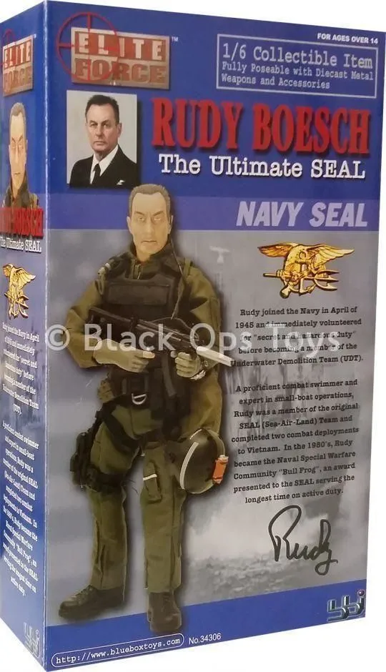 Navy Seal - Rudy Boesch - Black Combat Boots (Foot Type)