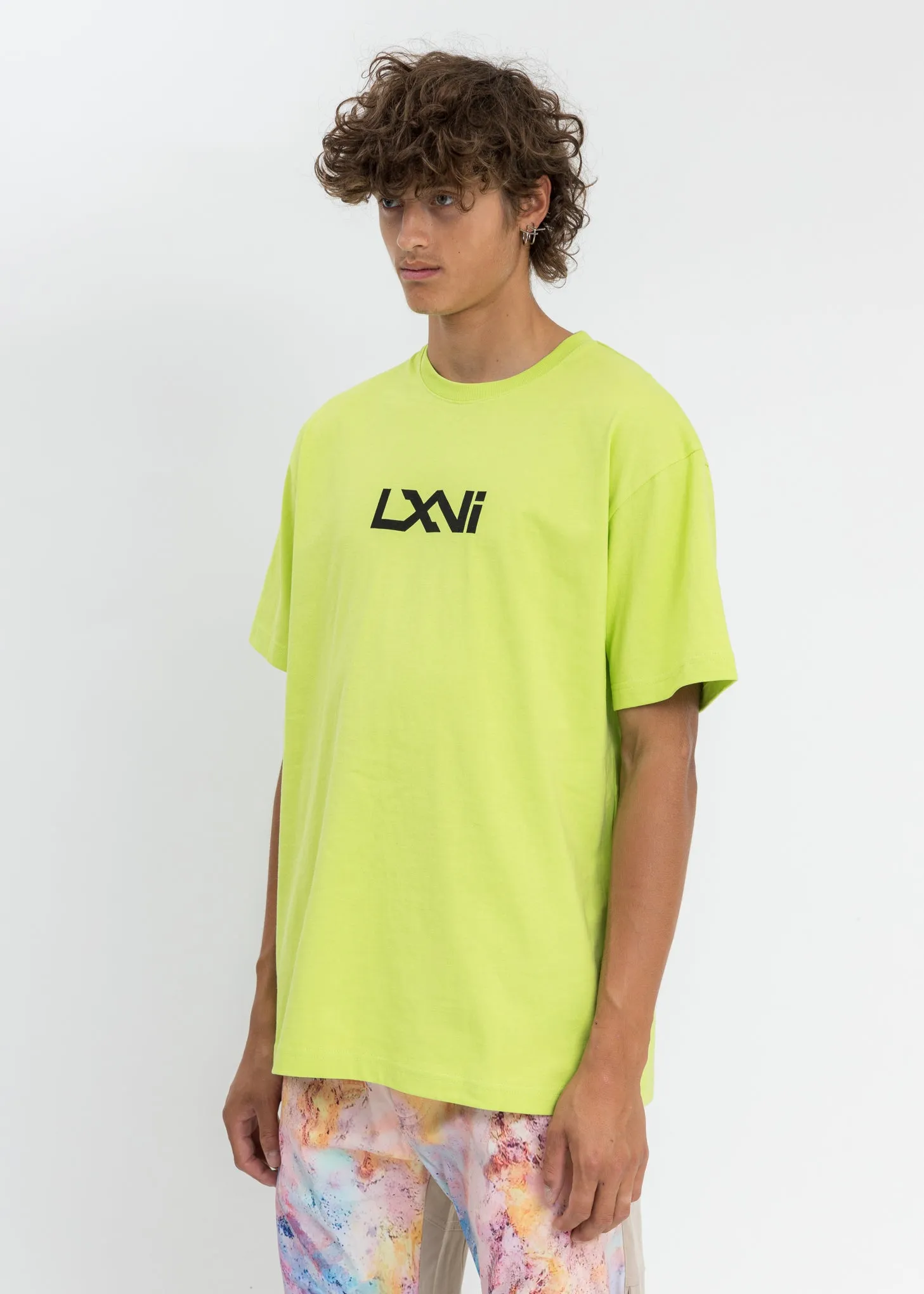 Neon Green LXVI Logo T-Shirt