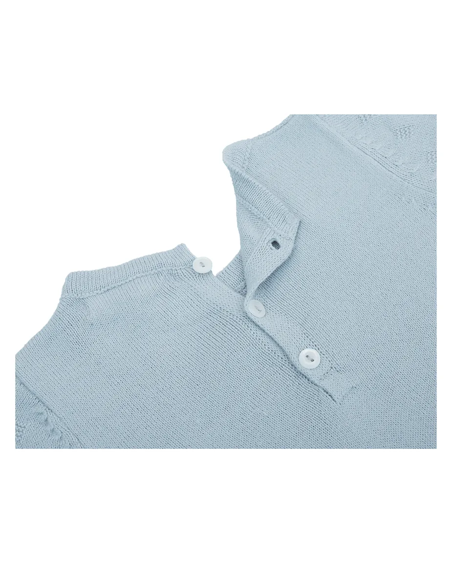 Newborn Baby Pointelle Textured Knit Jumpsuit