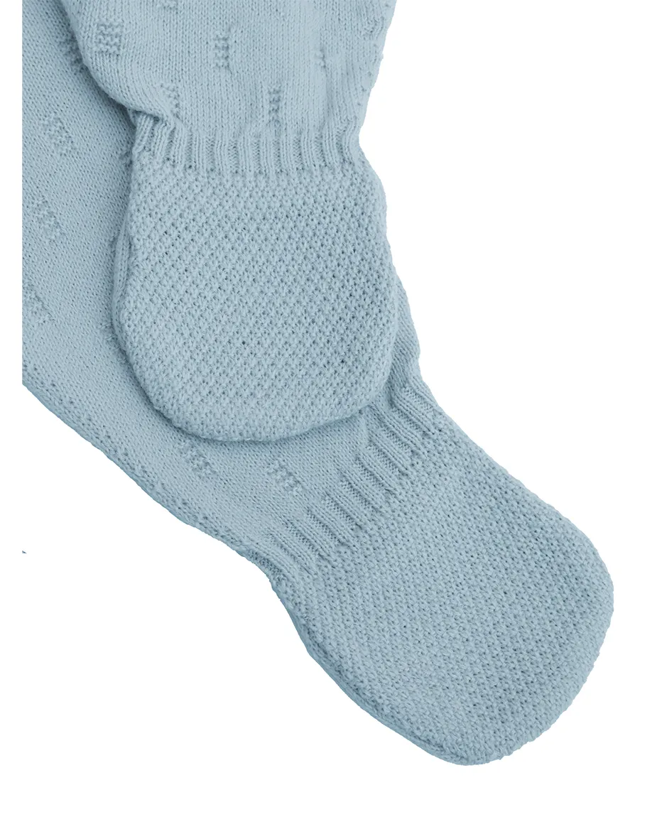 Newborn Baby Pointelle Textured Knit Jumpsuit