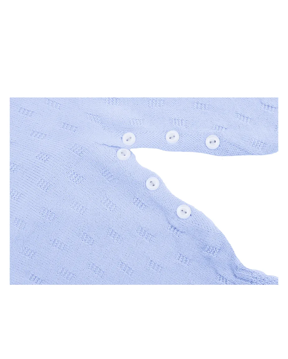 Newborn Baby Pointelle Textured Knit Jumpsuit