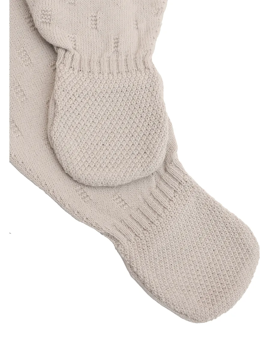 Newborn Baby Pointelle Textured Knit Jumpsuit