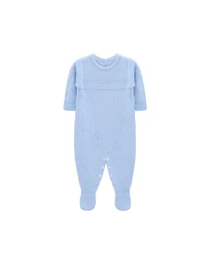Newborn Baby Pointelle Textured Knit Jumpsuit