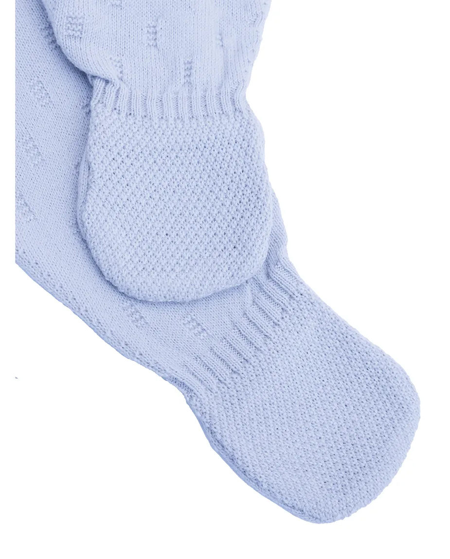 Newborn Baby Pointelle Textured Knit Jumpsuit