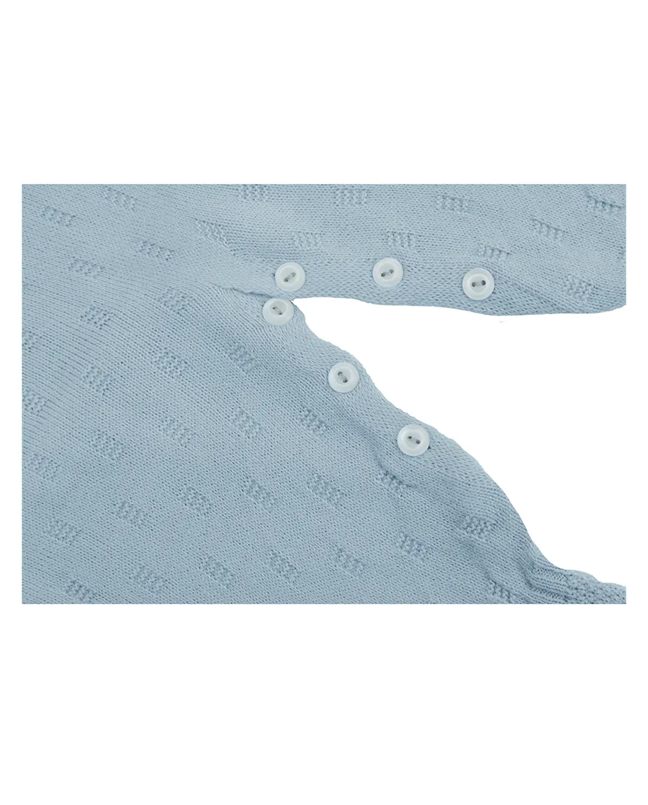 Newborn Baby Pointelle Textured Knit Jumpsuit