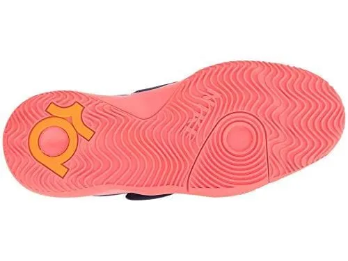 Nike Boy's KD Trey 5 VI Basketball Shoe Blue Void/Orange Peel/Flash Crimson Size 7 M US