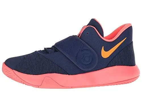 Nike Boy's KD Trey 5 VI Basketball Shoe Blue Void/Orange Peel/Flash Crimson Size 7 M US