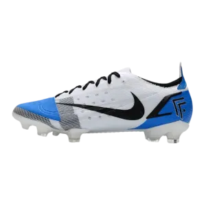 Nike Mercurial Vapor 14 Elite FG White Bleu Black - Goatkits Boots