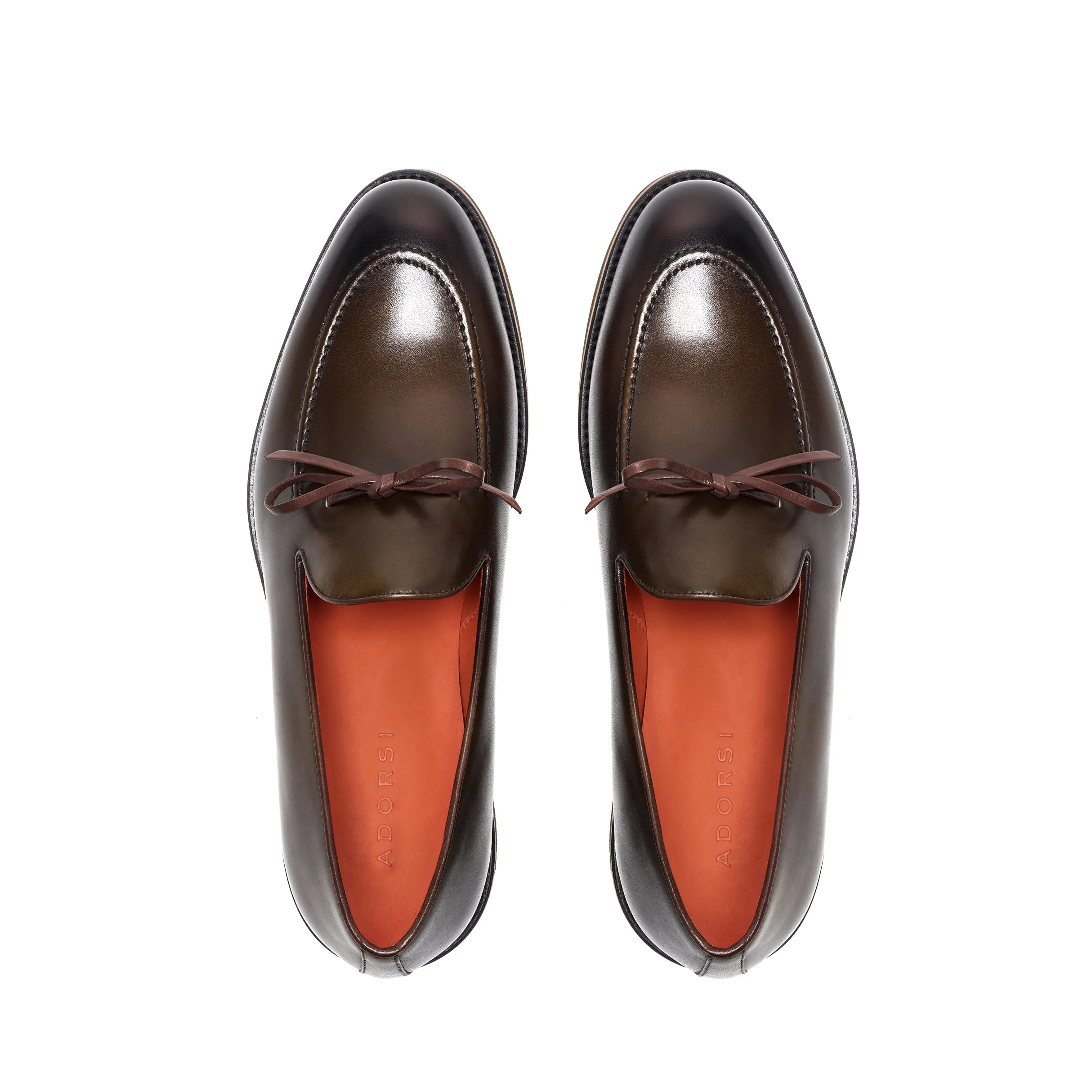 Olive Calf Laced Loafer