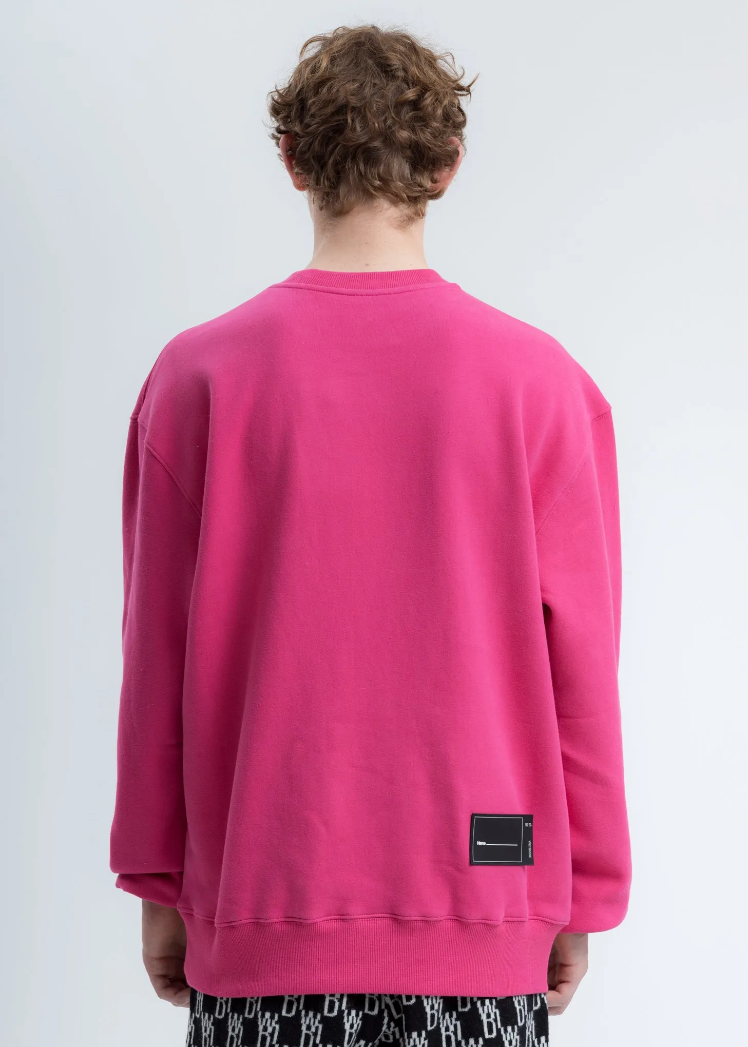 Pink WD Round Logo Sweatshirt