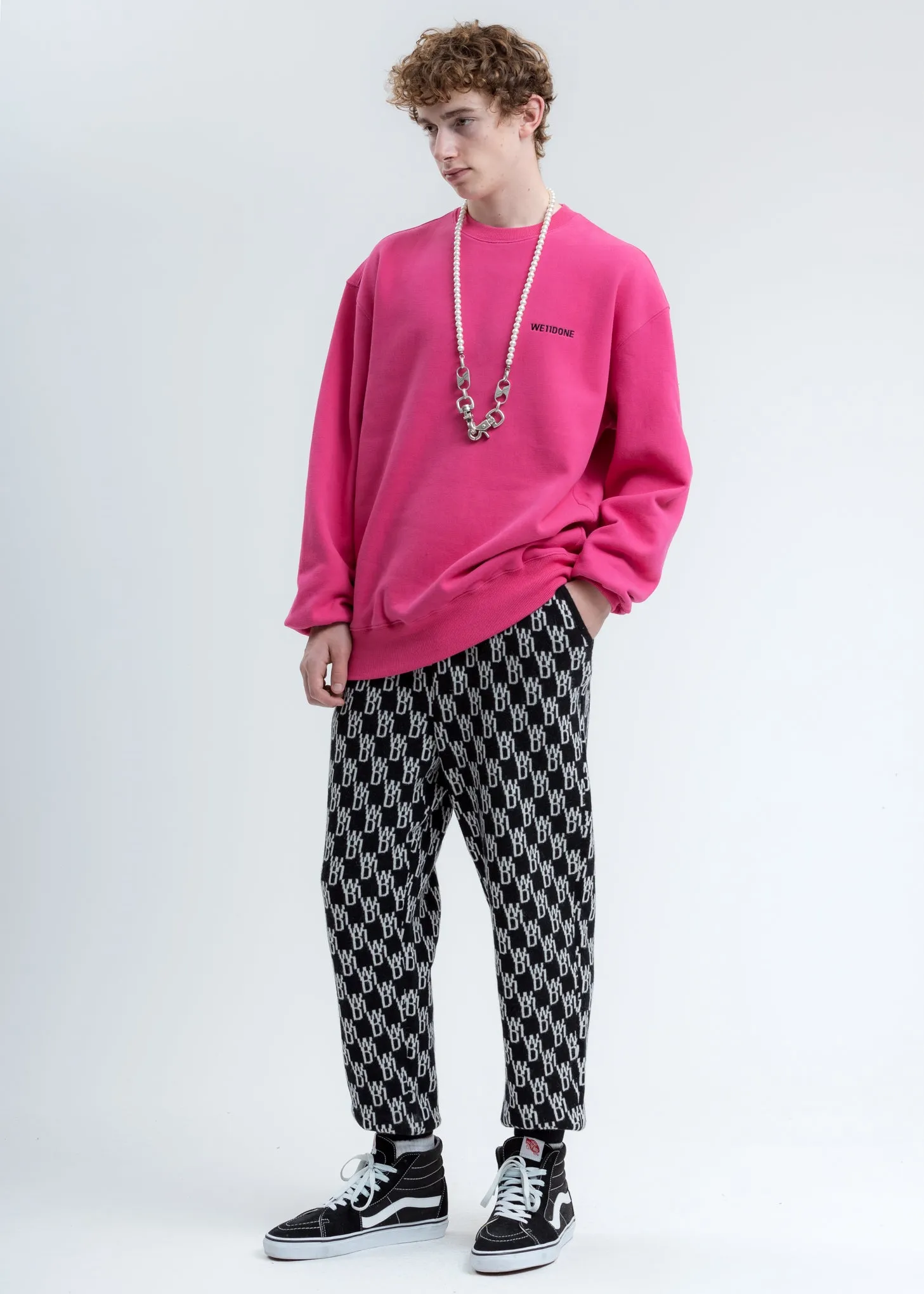 Pink WD Round Logo Sweatshirt