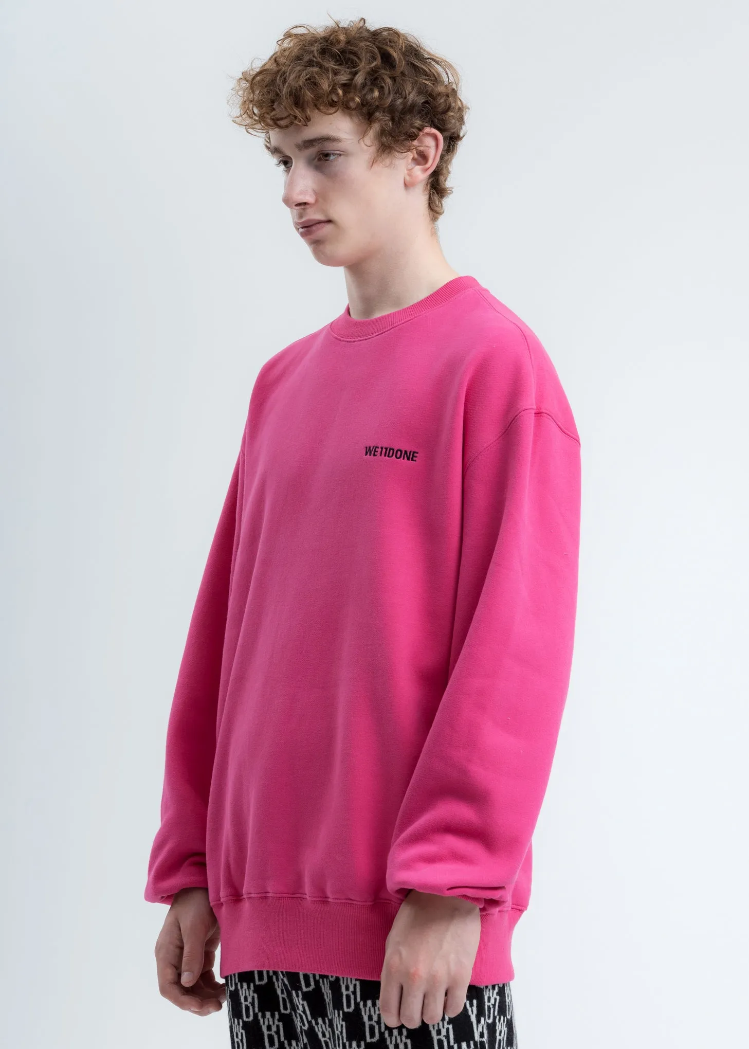 Pink WD Round Logo Sweatshirt