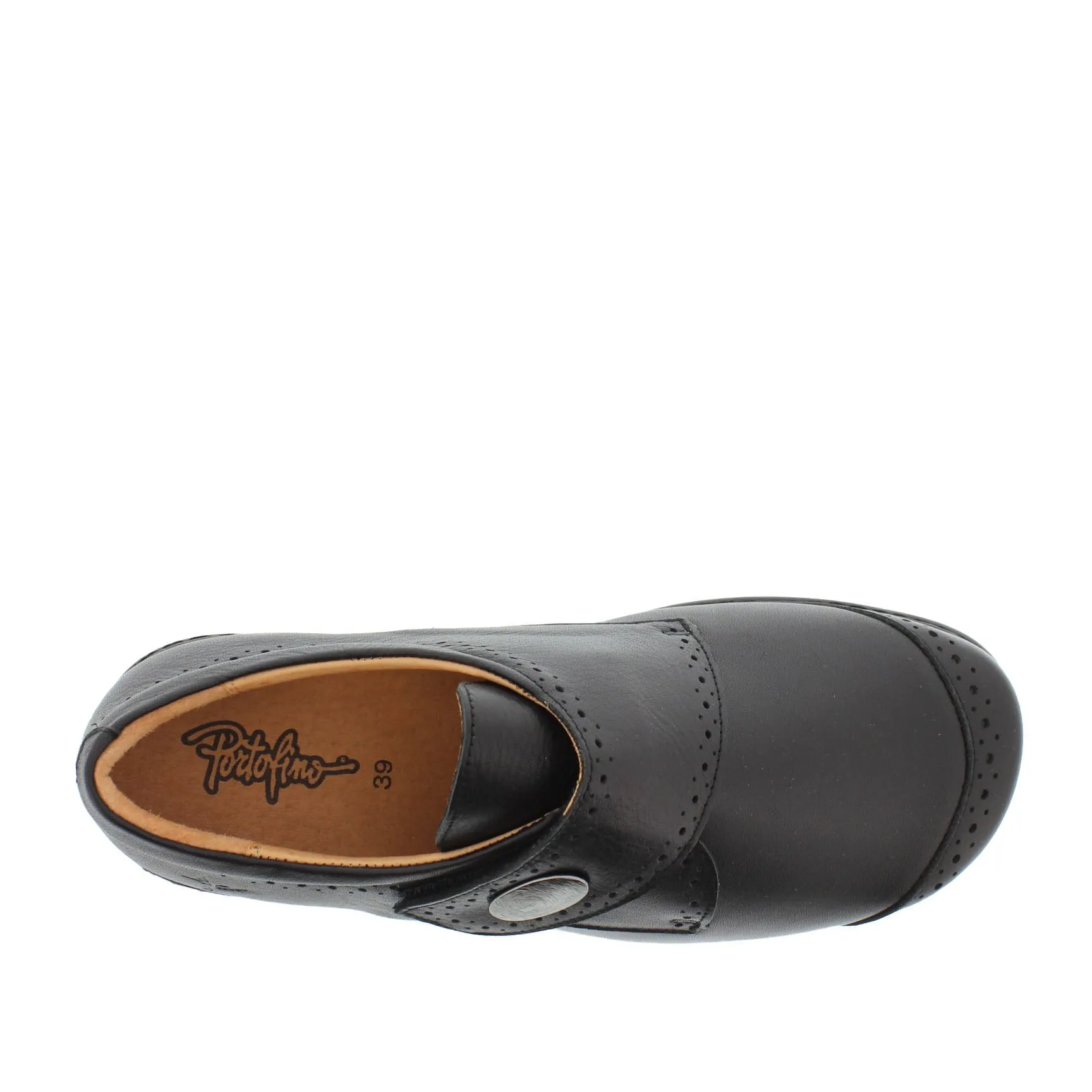 Portofino Women's Velcro Dress Shoes- Nero