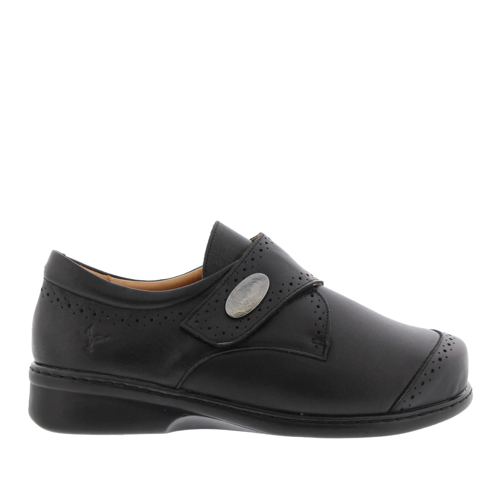 Portofino Women's Velcro Dress Shoes- Nero