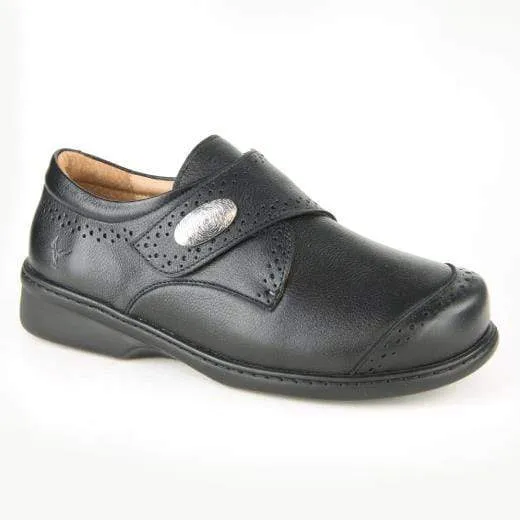 Portofino Women's Velcro Dress Shoes- Nero