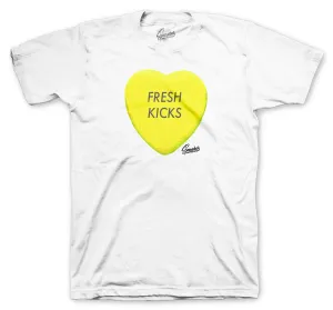 Retro 6 Citron Tint Candy Heart Shirt
