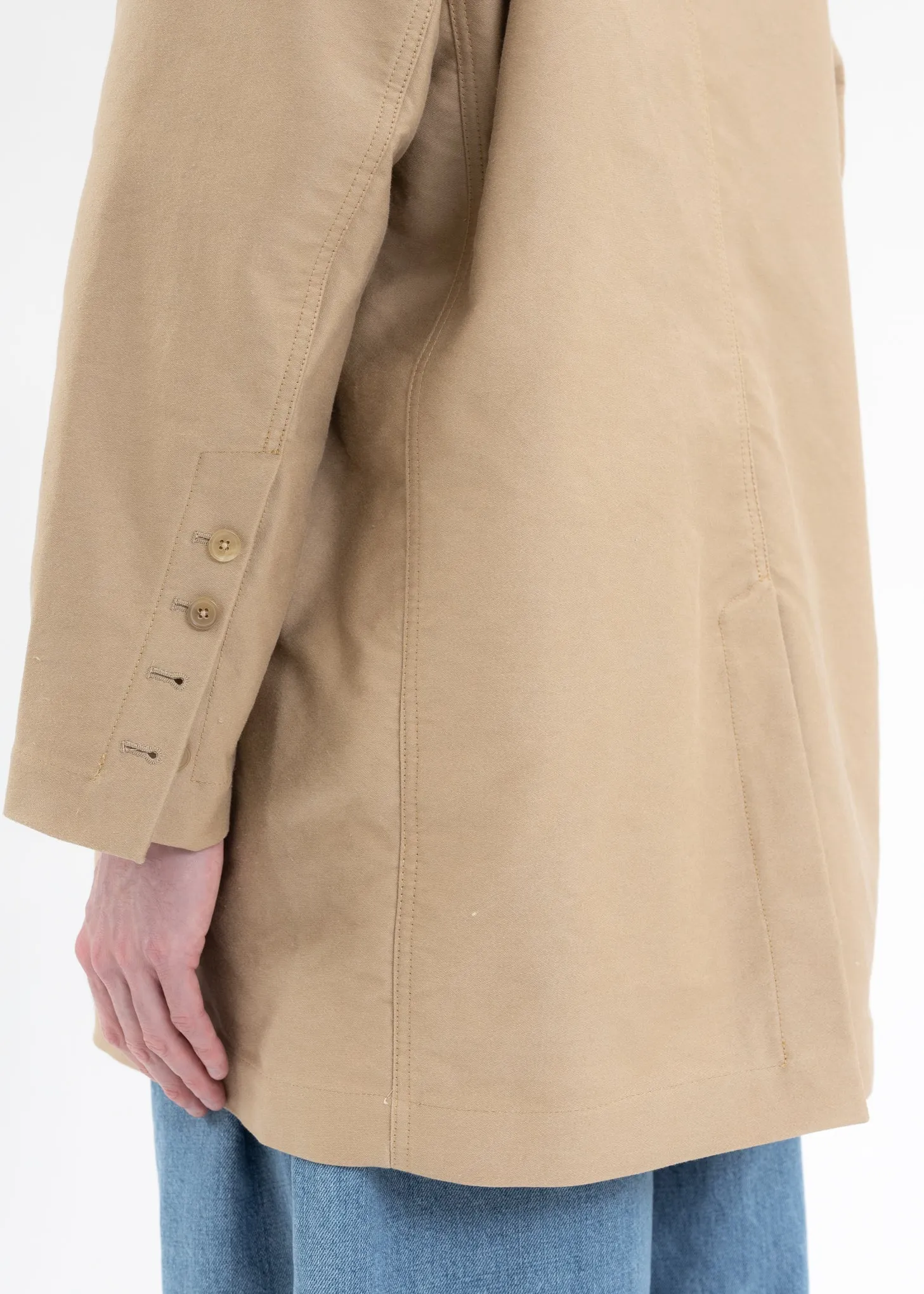 SAND BEIGE SINGLE BREASTED JACKET