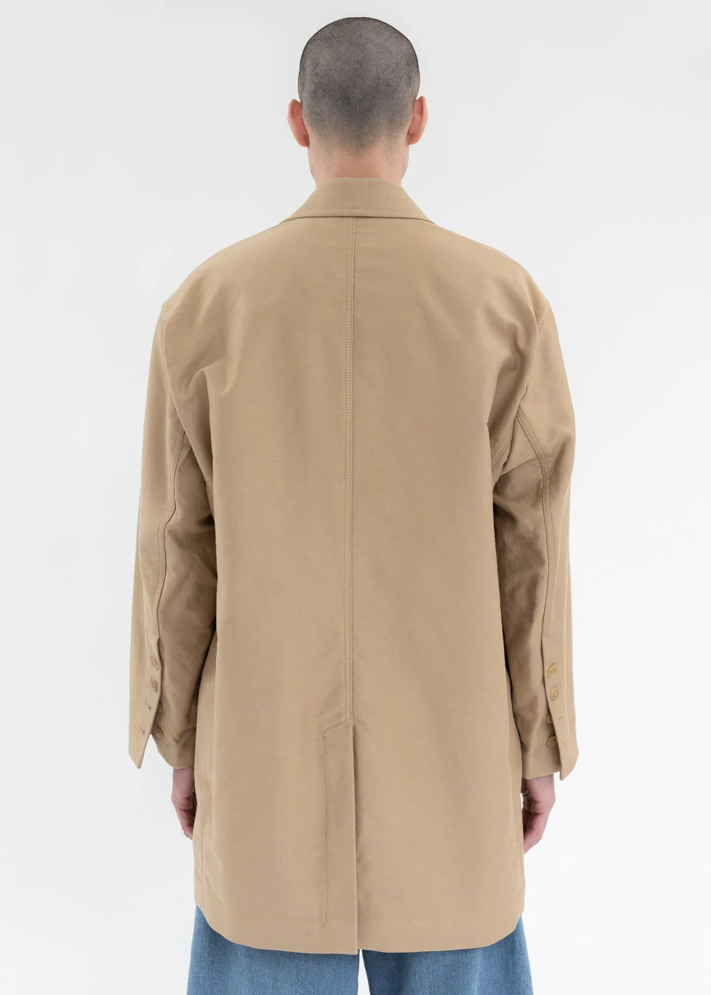 SAND BEIGE SINGLE BREASTED JACKET